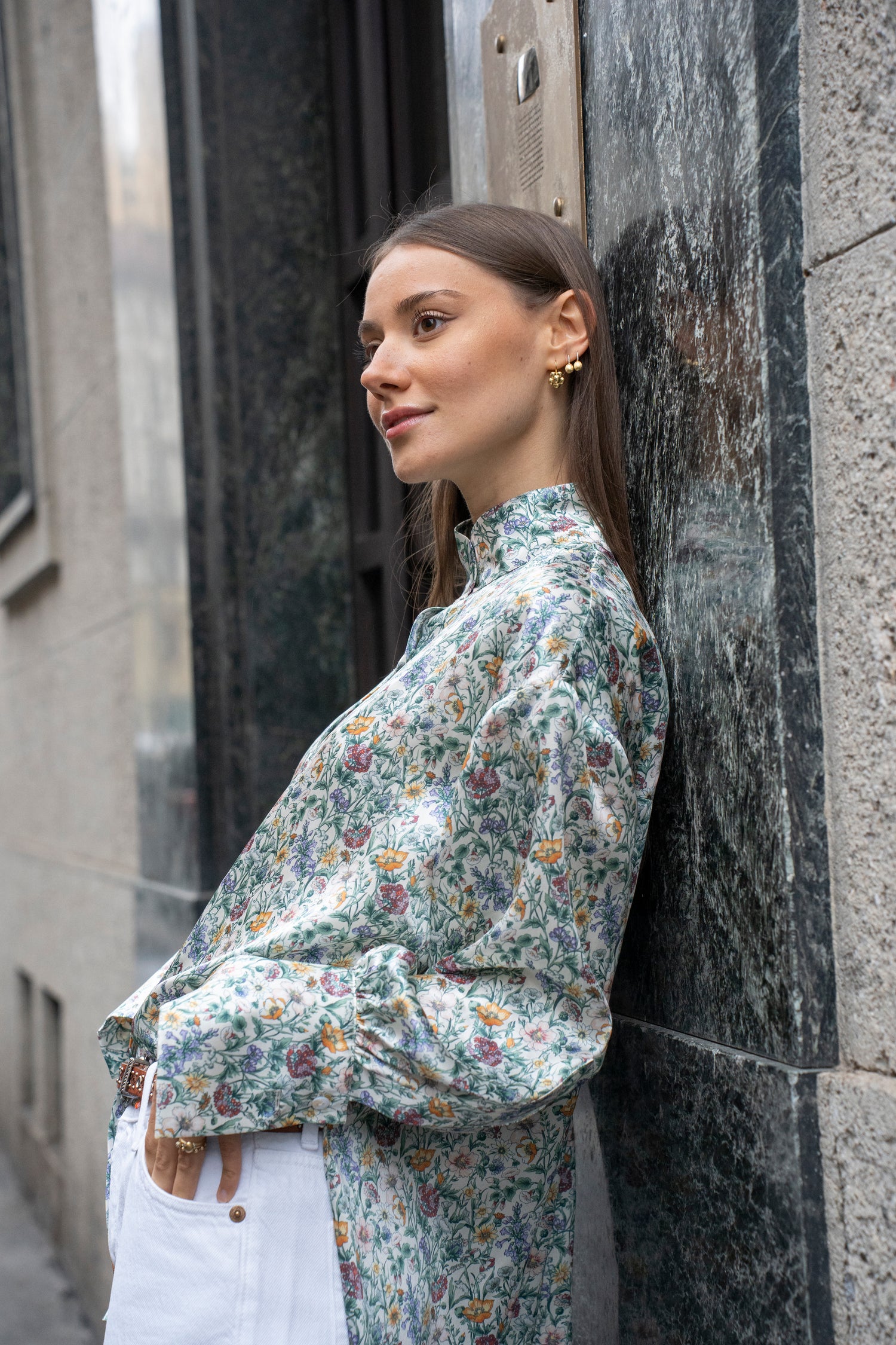 Bluse in seta Liberty